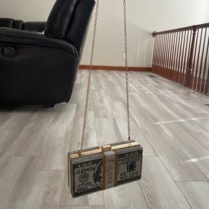 Rhinestone Money Clutch